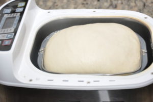 Bread dough in Bread Machine.