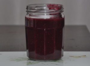 Jam in a jar.