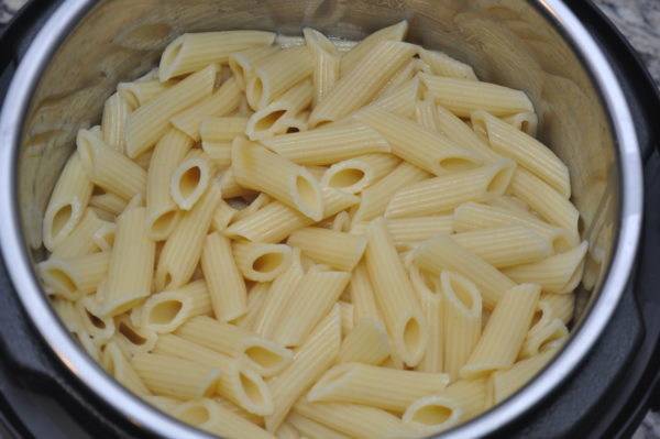 Cooked Pasta in instant pot.
