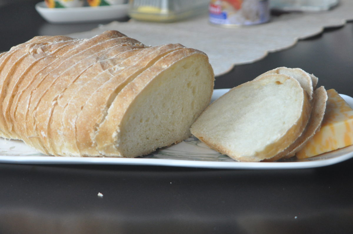 French bread using bread machine.