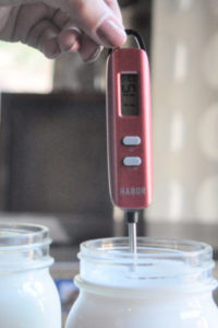measure milk temperature.