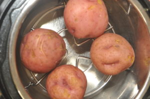 boiled instant pot potatoes.