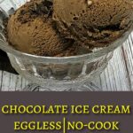 eggless chocolate ice cream pin.