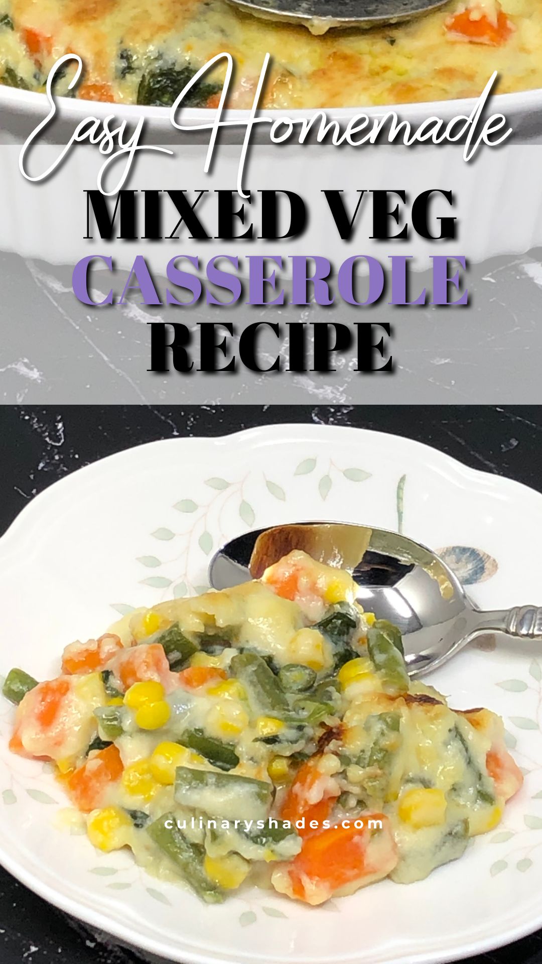 Mixed veg casserole pin