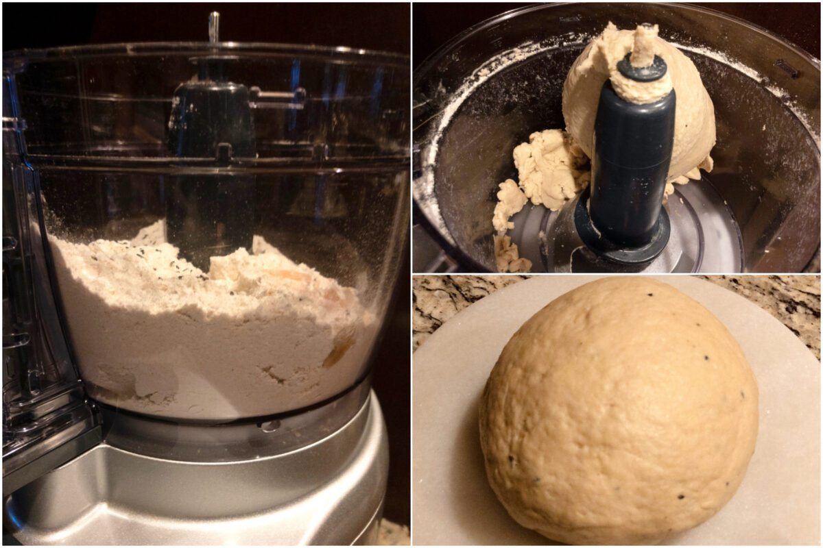 How to make dough in food processor.