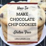 gluten free chocolate chip cookie pin.