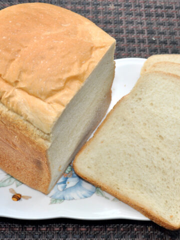 sliced white bread.