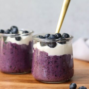 blueberry chia pudding.