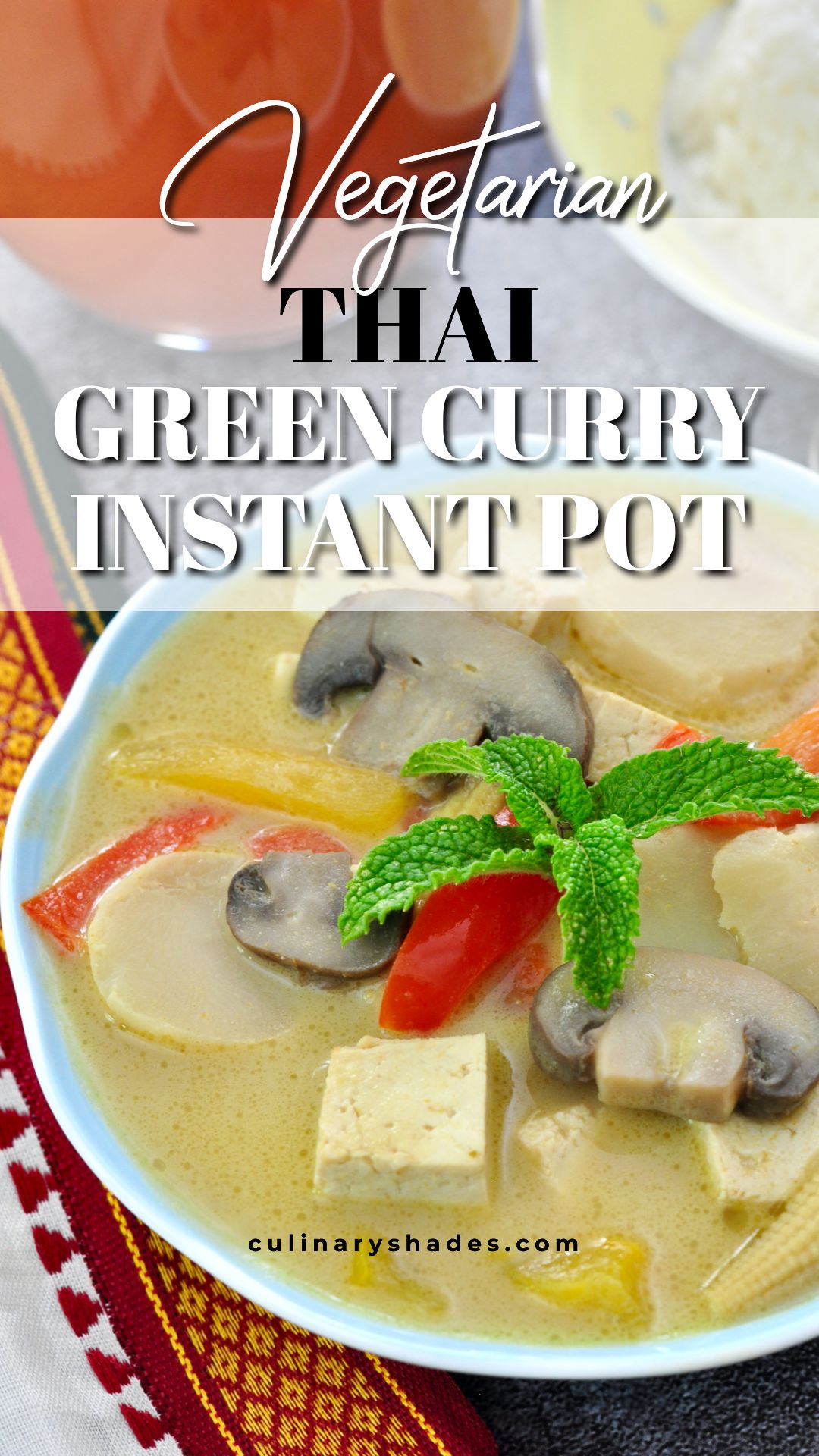 Thai curry in instant pot pin