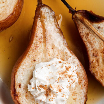 baked pears.