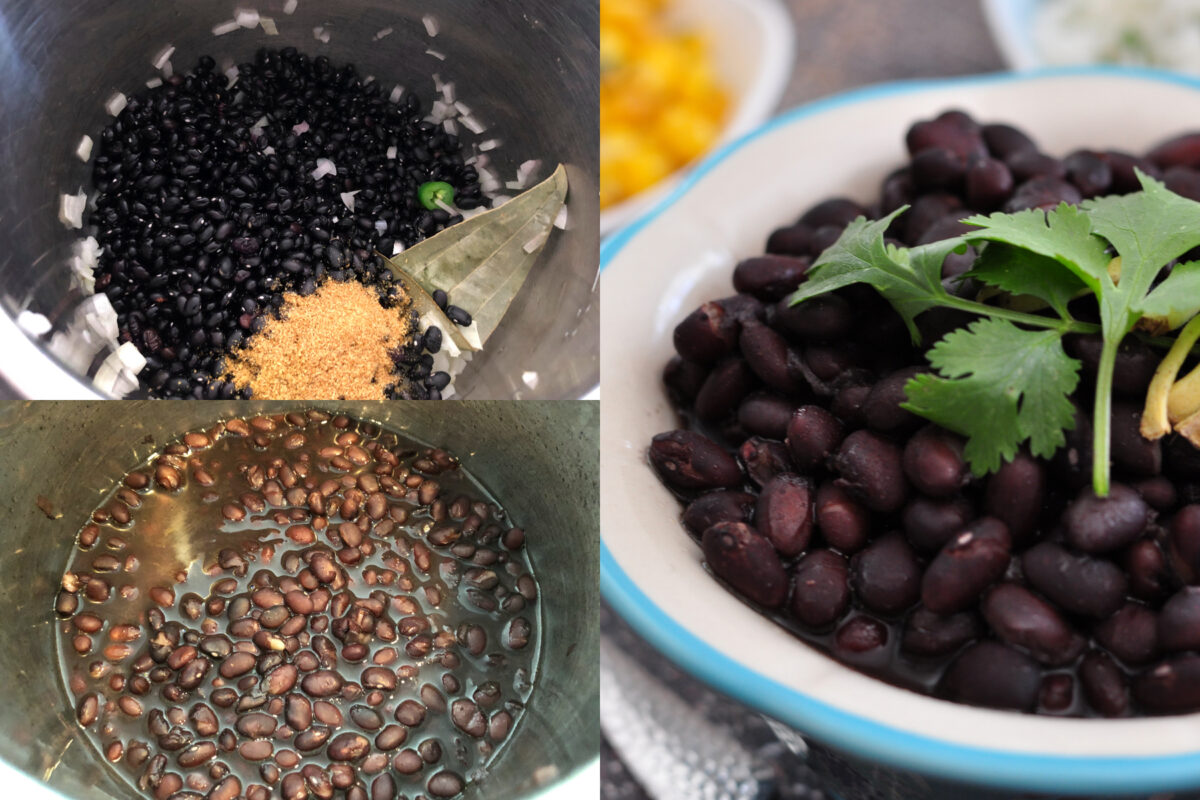 black beans step by step