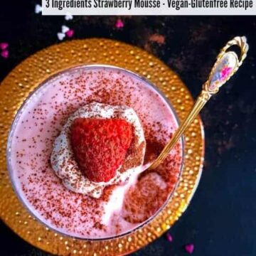 strawberry mousse.