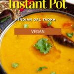lentil curry instant pot pin.