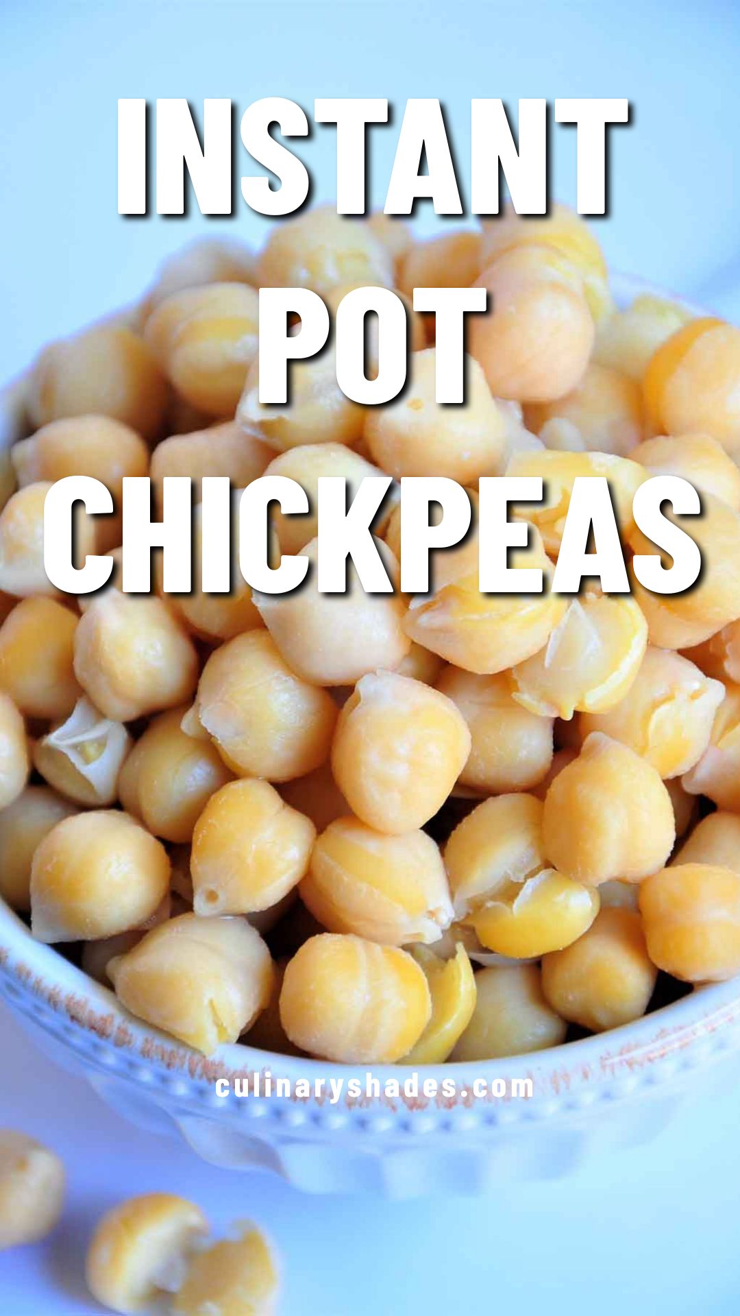 Instant pot chickpeas pin