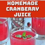 cranberry juice.