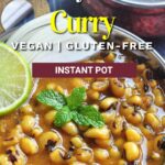 indian black eyed peas curry.