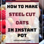 instant pot steel cut oats.