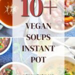 instant pot vegan soup recipes pin.