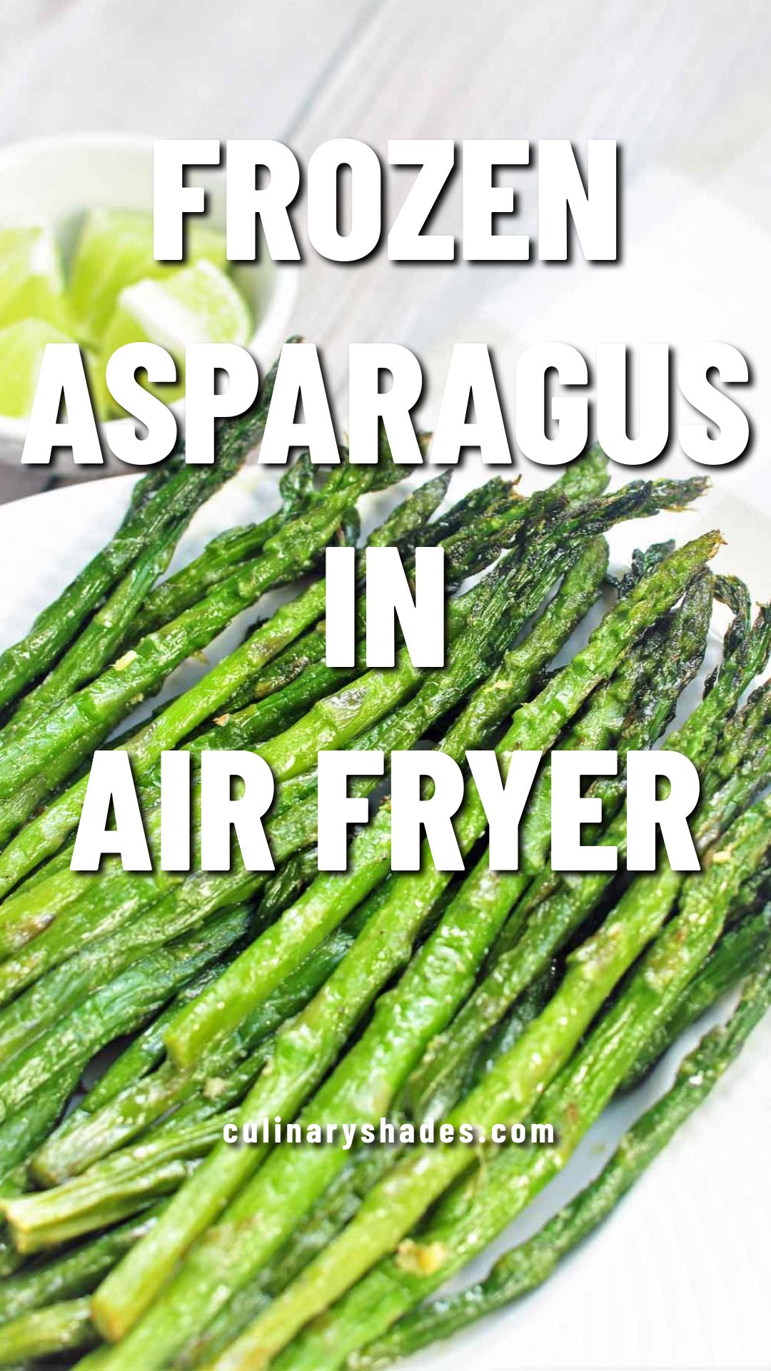 Air fried frozen asparagus.
