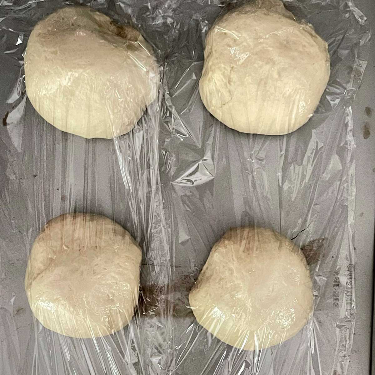 Bread bowl balls ready to bake.