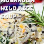 Mushroom wild rice soup.