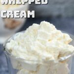Whipped cream.