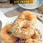 Aire fryer bagels pin.