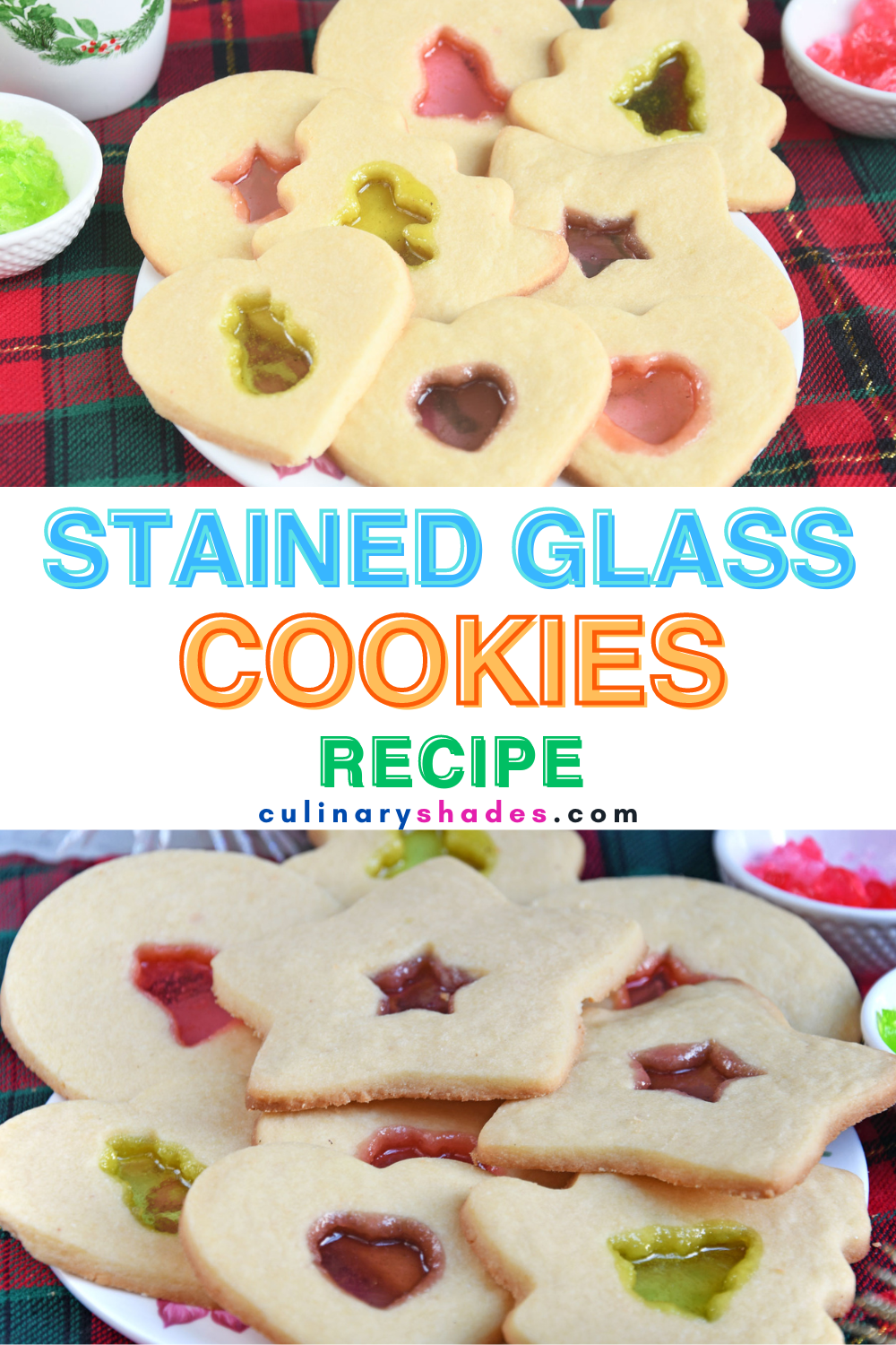 Stained glass cookies.